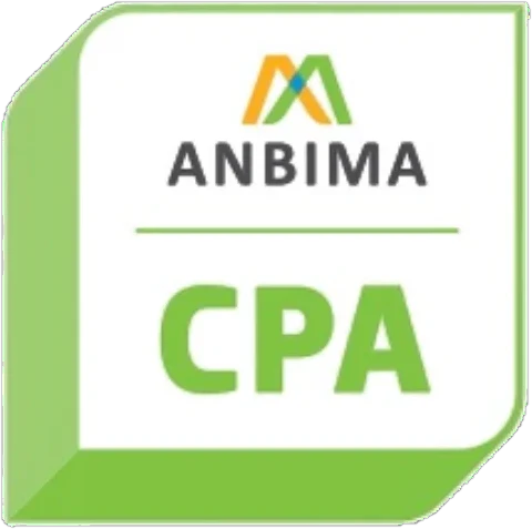 Selo 3D da certificação CPA da ANBIMA